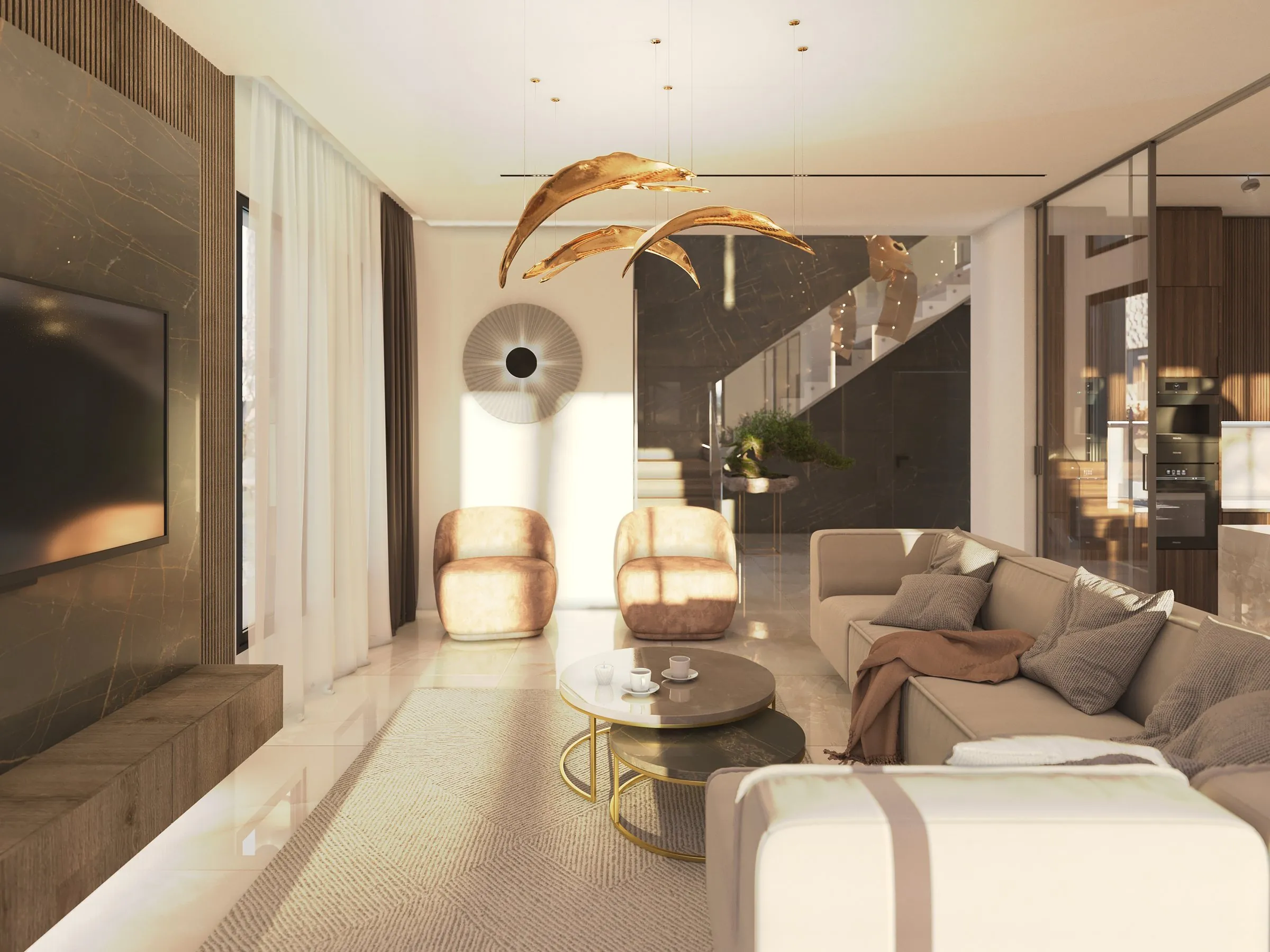 Double-height entrance hall